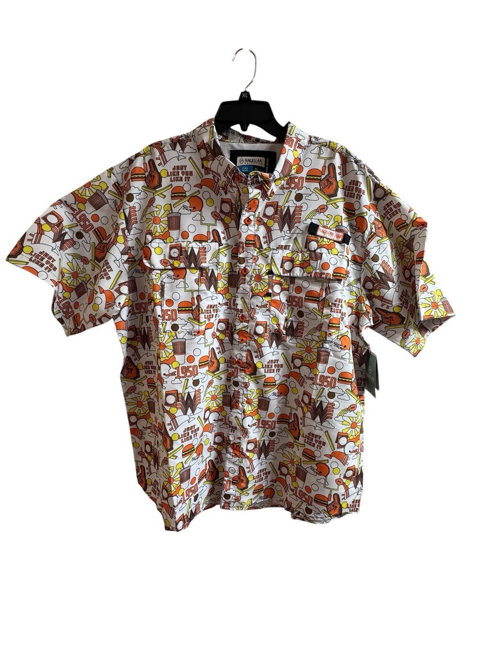 Magellan Outdoors Whataburger Fishing Shirt Mens XL New with Tags